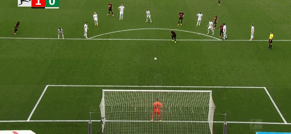 德甲联赛半场结束：博尼法斯点球破门 勒沃库森1-0领先不来梅